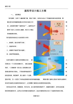 遮阳帘设计施工方案 (2)