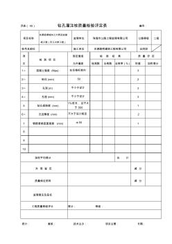 鉆孔灌注樁用表 (2)