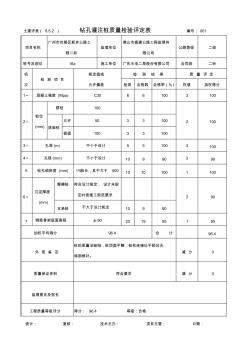 钻孔灌注桩质量检验评定表 (2)