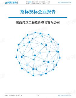 陕西兴正工程造价咨询有限公司-招投标数据分析报告