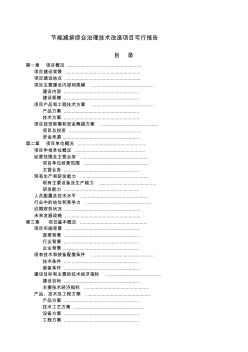 陶瓷技术改造项目可行报告