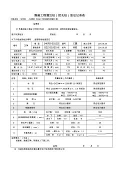 隱蔽工程灌注樁(挖孔樁)簽證記錄表13