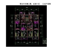 青岛市小户型住宅建筑设计竞赛作品集-----东篱公寓、金湖小区CAD户型图 (3)