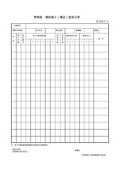 預(yù)制樁、鋼樁施工(錘擊)驗收記錄(2015版)