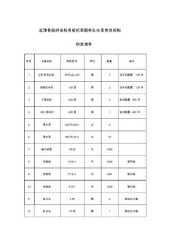 验收明细清单