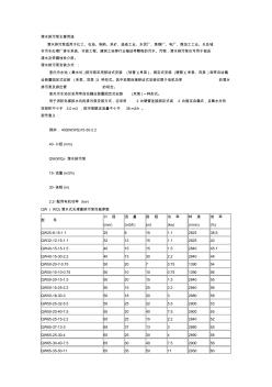 排污泵性能参数表