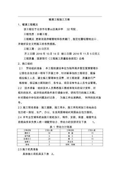 暖通工程施工方案56491