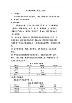 暖通工程施工方案范例 (2)