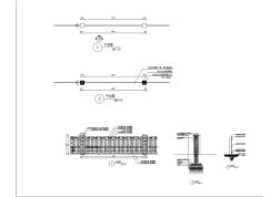 欧式围墙铁艺镂空围墙CAD施工图详图