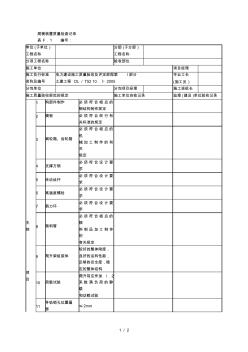 爬模裝置質(zhì)量檢查記錄