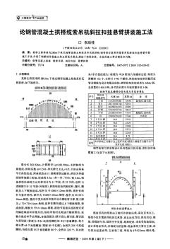 论钢管混凝土拱桥缆索吊机斜拉扣挂悬臂拼装施工法 (2)