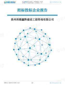 贵州和顺鑫黔建设工程咨询有限公司-招投标数据分析报告