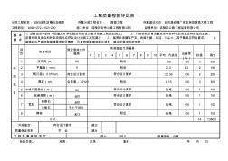 路面工程質(zhì)量檢驗(yàn)評(píng)定表(包含分表及評(píng)定公式)