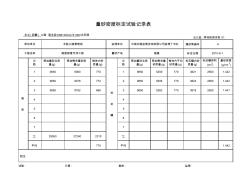 量砂密度标定试验记录表