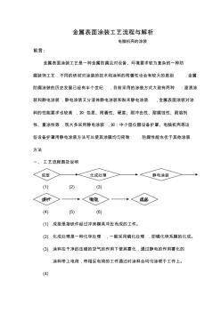 金属表面涂装工艺流程与解析