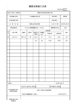 锚索注浆施工记录m9-1(12)