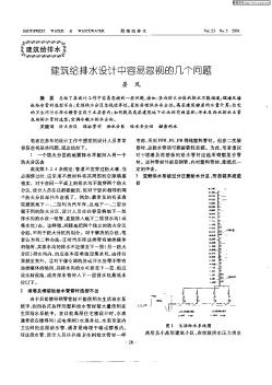 建筑给排水设计中容易忽视的几个问题