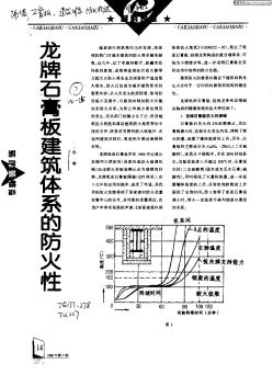 龙牌石膏板建筑体系的防火性