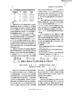 建筑工地職業(yè)衛(wèi)生現(xiàn)狀調(diào)查及對(duì)策研究