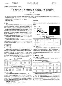 高效減水劑對礦渣微粉水泥混凝土性能的影響