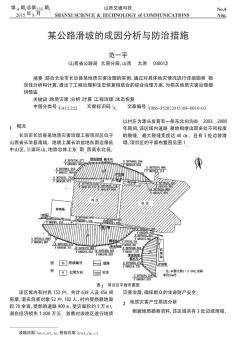 某公路滑坡的成因分析与防治措施