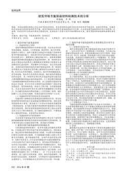 建筑外墙节能保温材料检测技术的分析