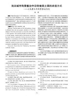 淺議城市街景整治中沿街建筑立面的改造方式——以烏魯木齊街景整治為例