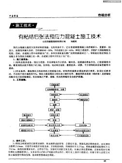 有粘结后张法预应力混凝土施工技术