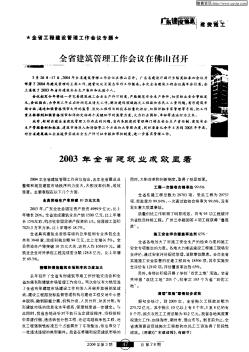 全省建筑管理工作会议在佛山召开