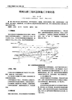 明州大橋三角區(qū)總體施工方案比選