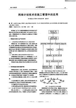 网络计划技术在施工管理中的应用