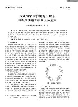 淺談錨噴支護鏈施工理念在新奧法施工中的具體應用