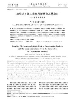 建設項目施工安全風險耦合及其應對——基于人因視角
