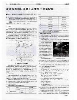 淺談極寒地區(qū)混凝土冬季施工質(zhì)量控制