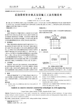 后浇带模架分离式支设施工工法关键技术