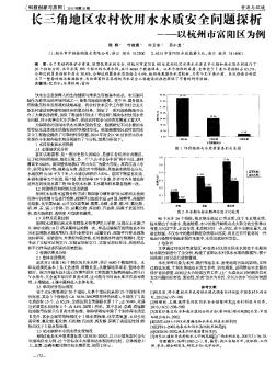 长三角地区农村饮用水水质安全问题探析——以杭州市富阳区为例