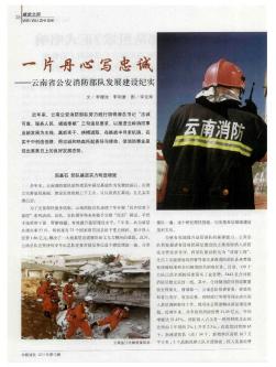 一片丹心写忠诚——云南省公安消防部队发展建设纪实