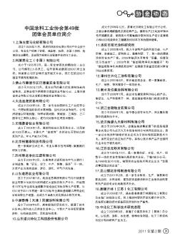 中国涂料工业协会第49批团体会员单位简介