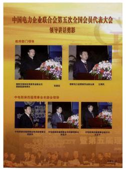 中国电力企业联合会第五次全国会员代表大会领导讲话剪影