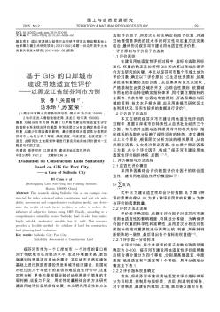 基于GIS的口岸城市建设用地适宜性评价——以黑龙江省绥芬河市为例