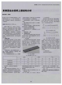 某鋼混組合梁橋上部結(jié)構(gòu)分析