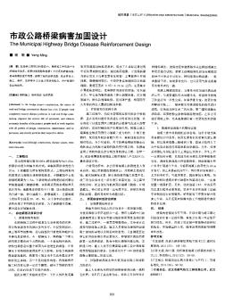 市政公路桥梁病害加固设计