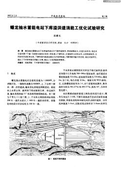 蟠龙抽水蓄能电站下库溢洪道消能工优化试验研究