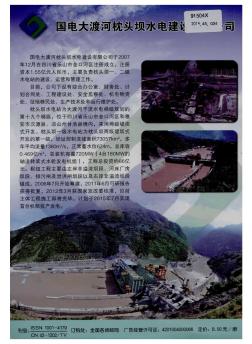 国电大渡河枕头坝水电建设有限公司