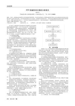 PPP投融資項目現(xiàn)狀分析報告