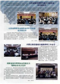 山东省照明专业委员会2007年年会在济南召开