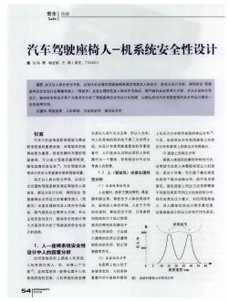 汽车驾驶座椅人-机系统安全性设计