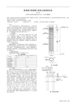 桩基础与素混凝土桩复合地基的比较