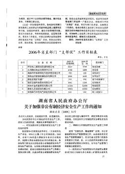 湖南省人民政府办公厅关于加强非公有制经济安全生产工作的通知