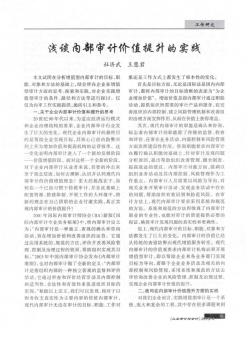 淺談內(nèi)部審計價值提升的實踐